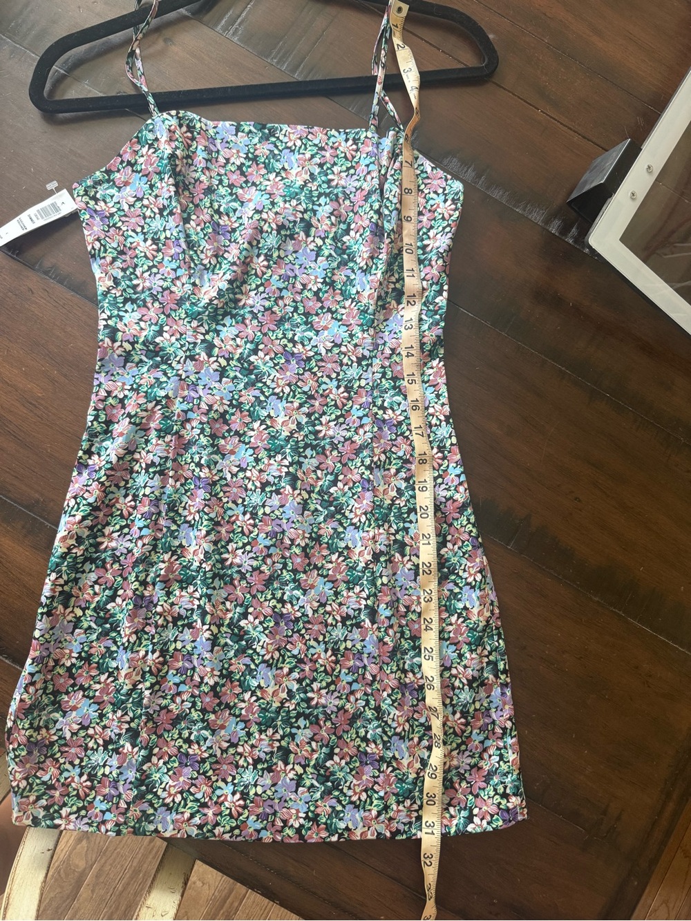 Aritzia Sunday Best Floral Shimmer Slip Mini Dress Size 4 - Picture 9 of 9